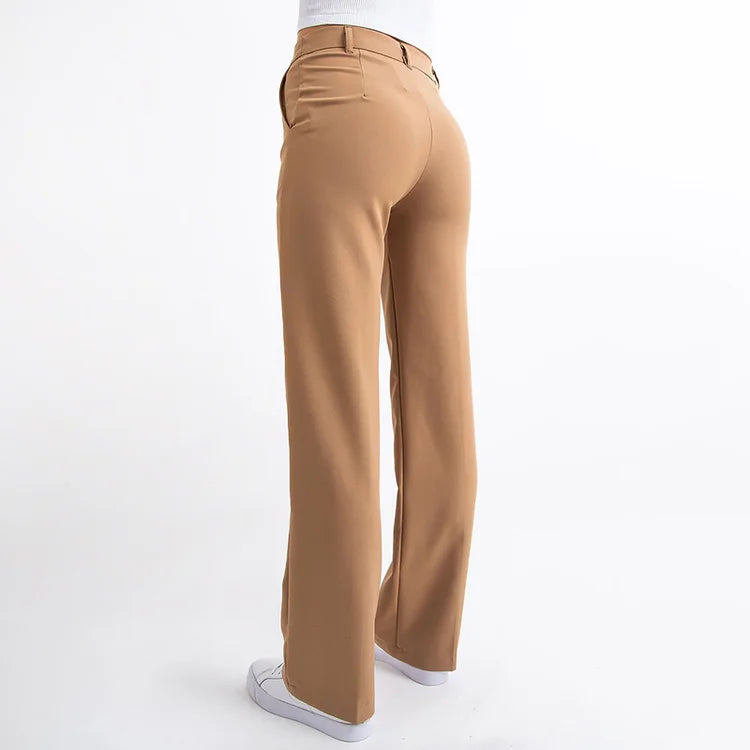 High Waisted Pleated Suit Pants